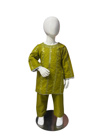 BB-1A Baby Girls Cotton Material 2 Piece Suit Set