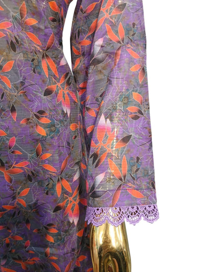 MD-1I Women's Cotton Material 3 Piece Suit with Plazo Available in Different Dupattas- Comfortable Dress Set for Ladies - Womenswear