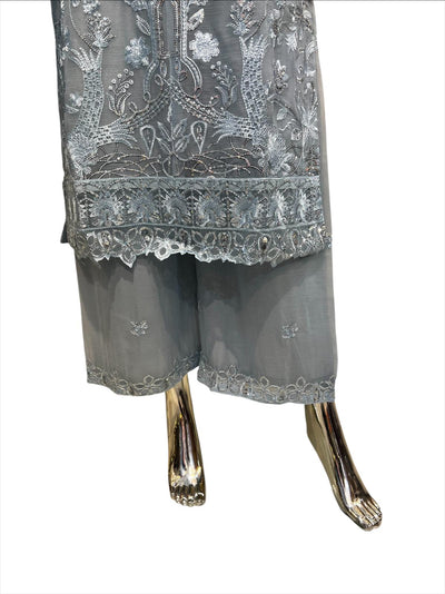 AZ-3A Women's Chiffon Plazo Suit Set - Perfect for Partywear - Dress, Traditional