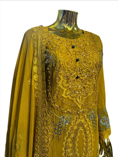 MD-2A Women's Chiffon Plazo Suit Set - Perfect for Partywear - Dress, Traditional (Copy)