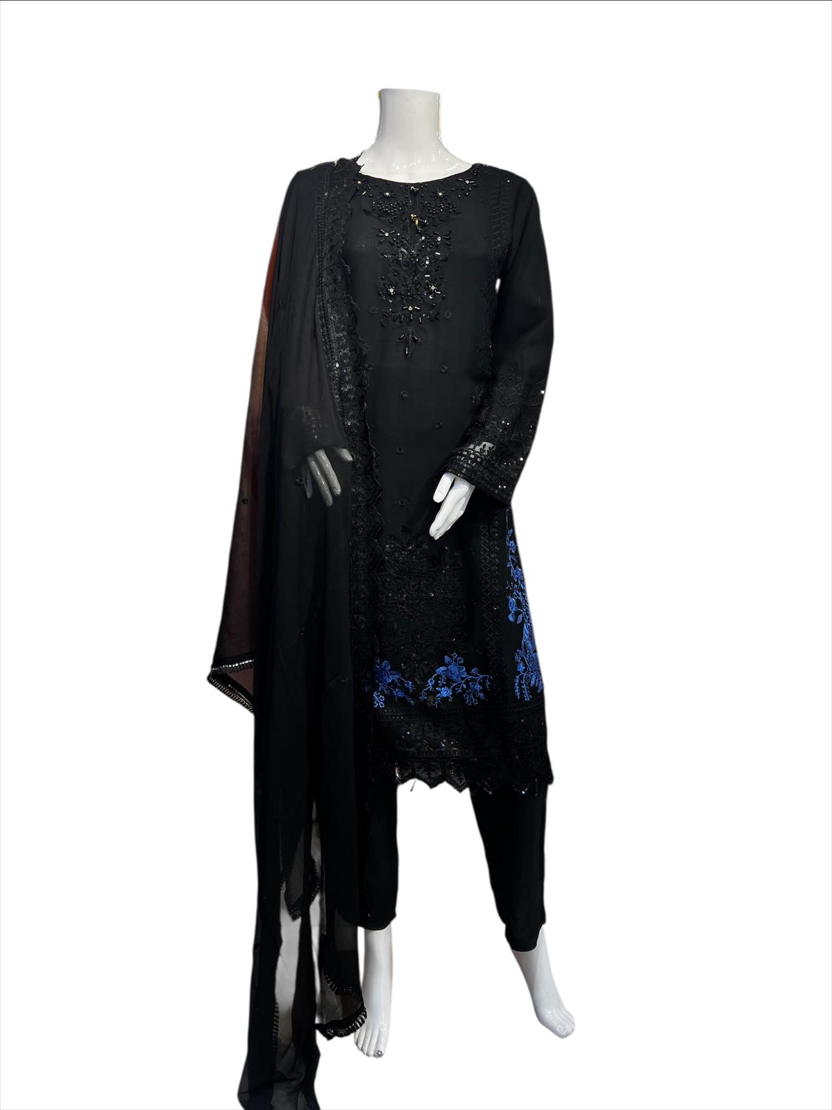 MD-2D Women's Chiffon Trouser Suit Set - Perfect for Partywear - Dress, Traditional (Copy)