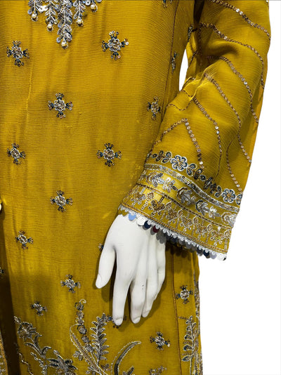 MD-2H Women's Chiffon Trouser Suit Set - Perfect for Partywear - Dress, Traditional