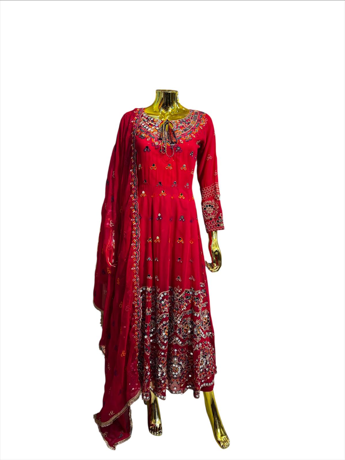 SF-2A Long Maxi dress suit 3 Piece Chiffon material- Womenswear