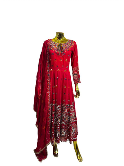 SF-2A Long Maxi dress suit 3 Piece Chiffon material- Womenswear