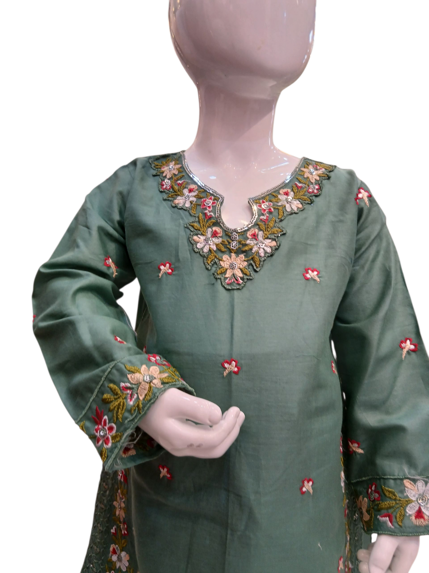 SF-1A Kidswear 3 piece suit cotton material with trousers