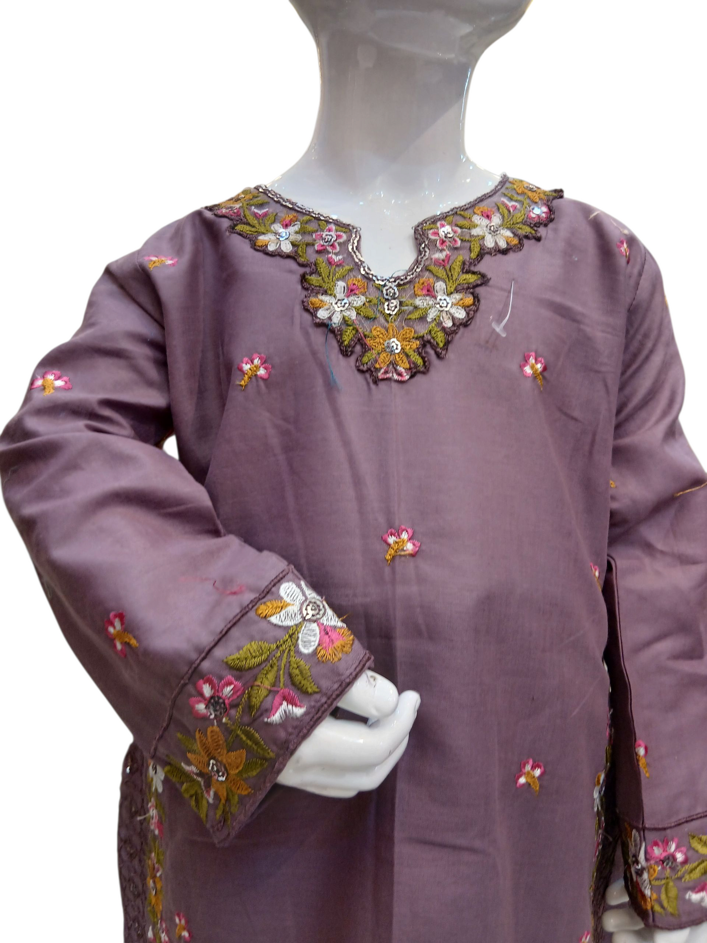 SF-1A Kidswear 3 piece suit cotton material with trousers