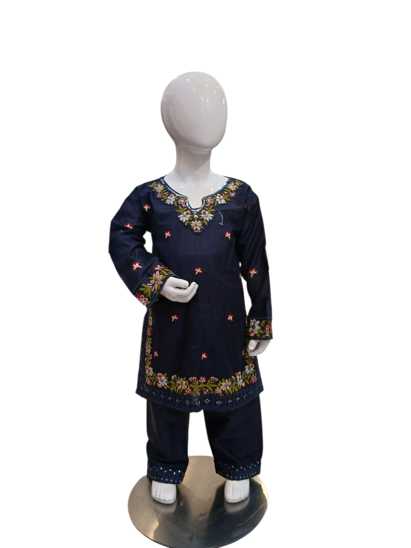 SF-1A Kidswear 3 piece suit cotton material with trousers