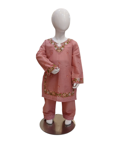 SF-1A Kidswear 3 piece suit cotton material with trousers