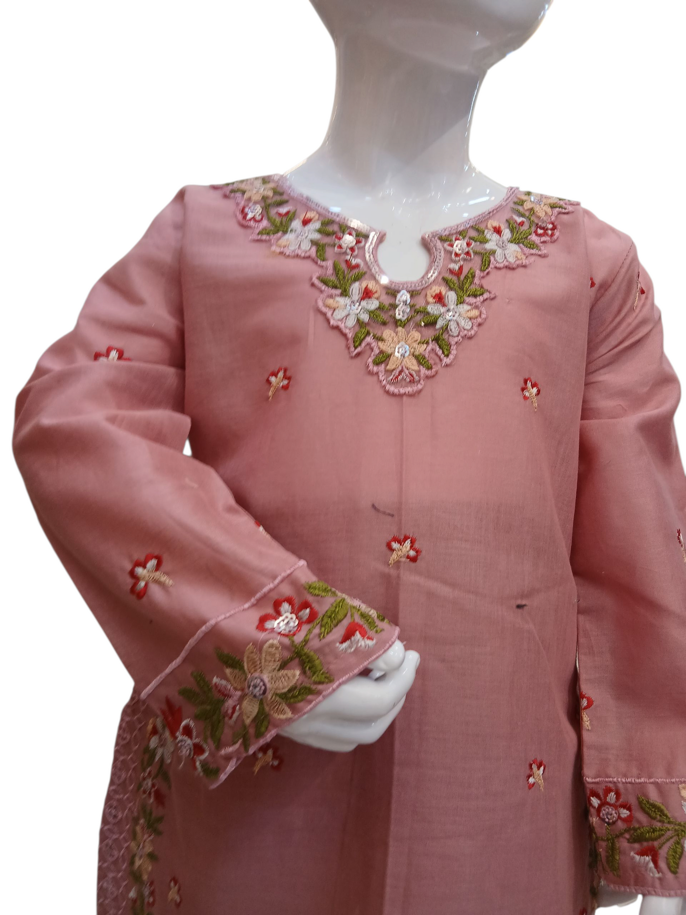 SF-1A Kidswear 3 piece suit cotton material with trousers