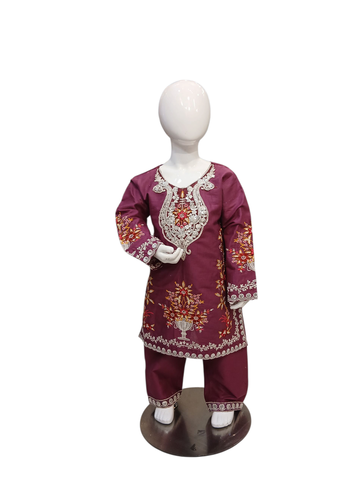 SF-1B Kidswear 3 piece suit cotton material with trousers