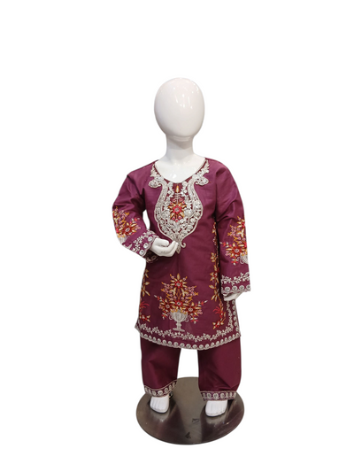 SF-1B Kidswear 3 piece suit cotton material with trousers