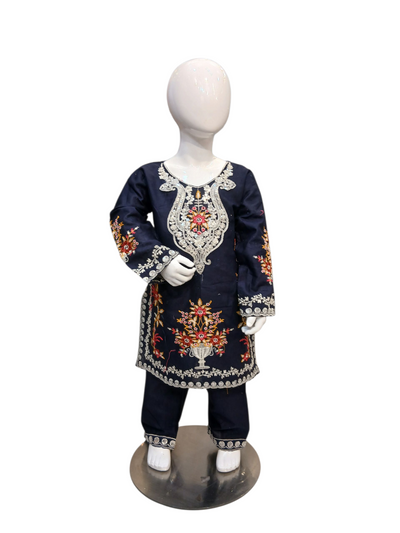 SF-1B Kidswear 3 piece suit cotton material with trousers