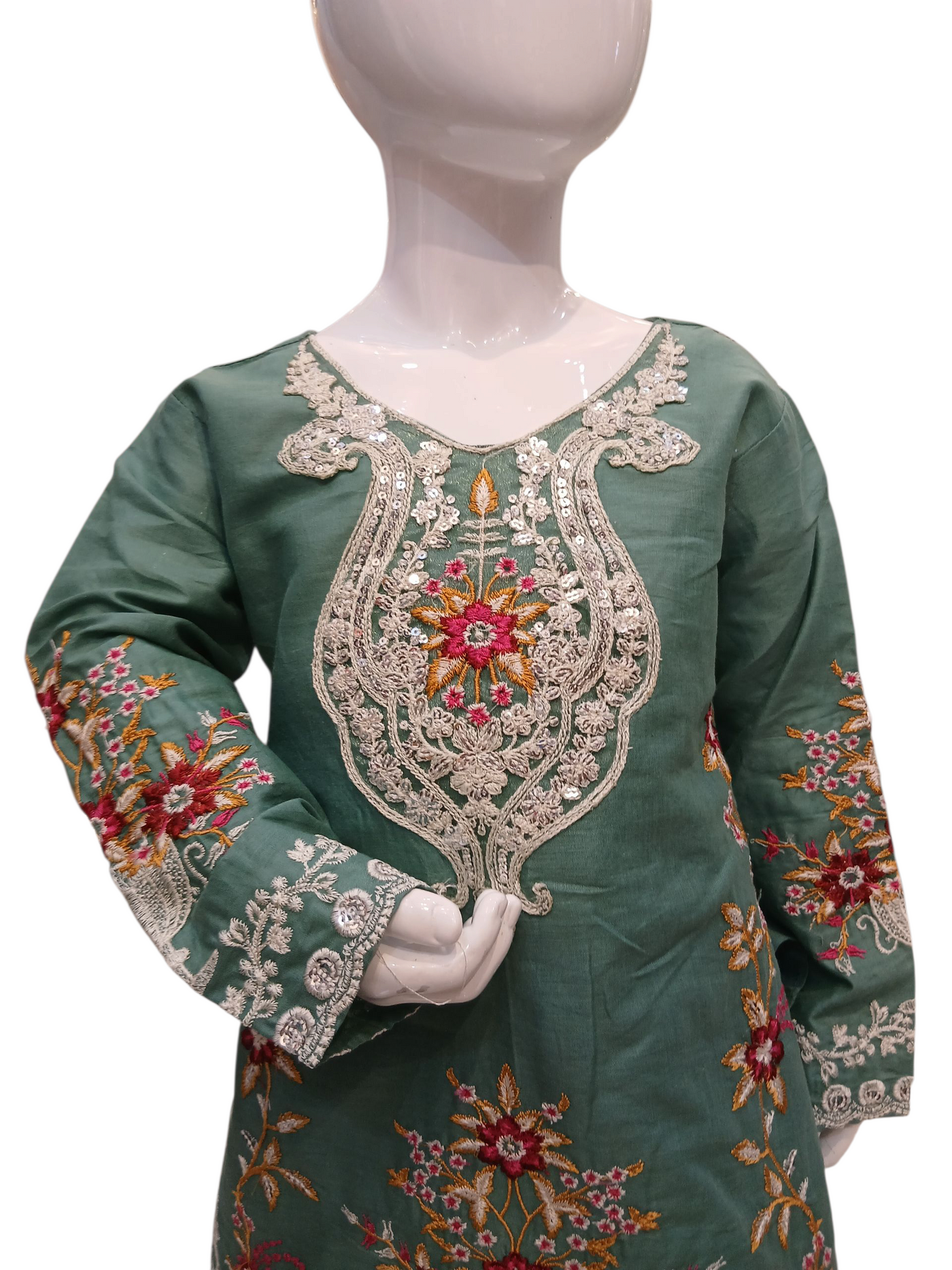 SF-1B Kidswear 3 piece suit cotton material with trousers