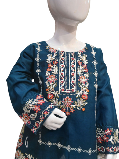 SF-1C Kidswear 3 piece suit cotton material with trousers