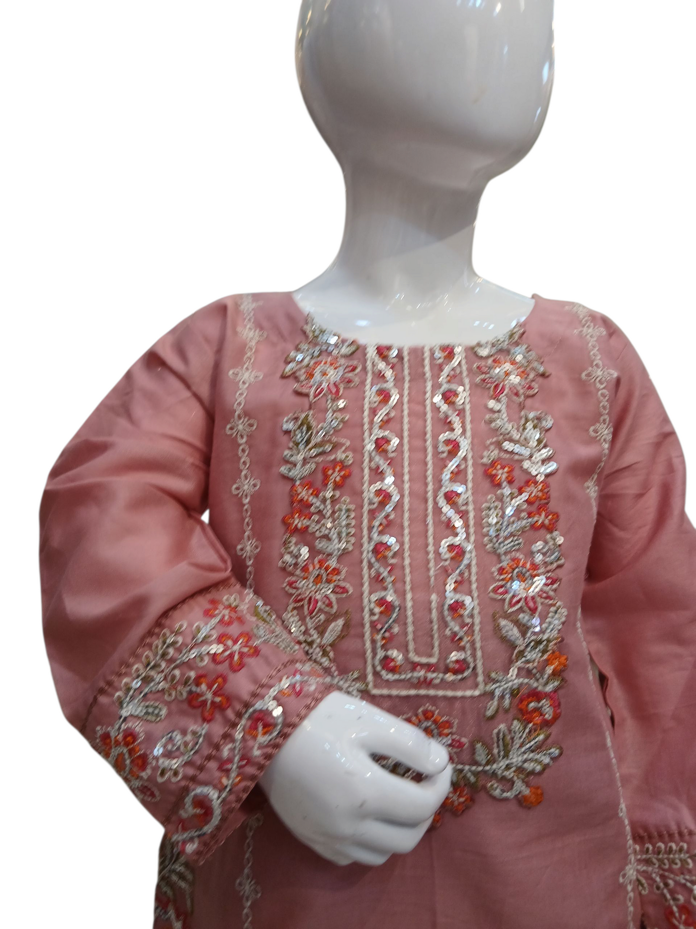 SF-1C Kidswear 3 piece suit cotton material with trousers