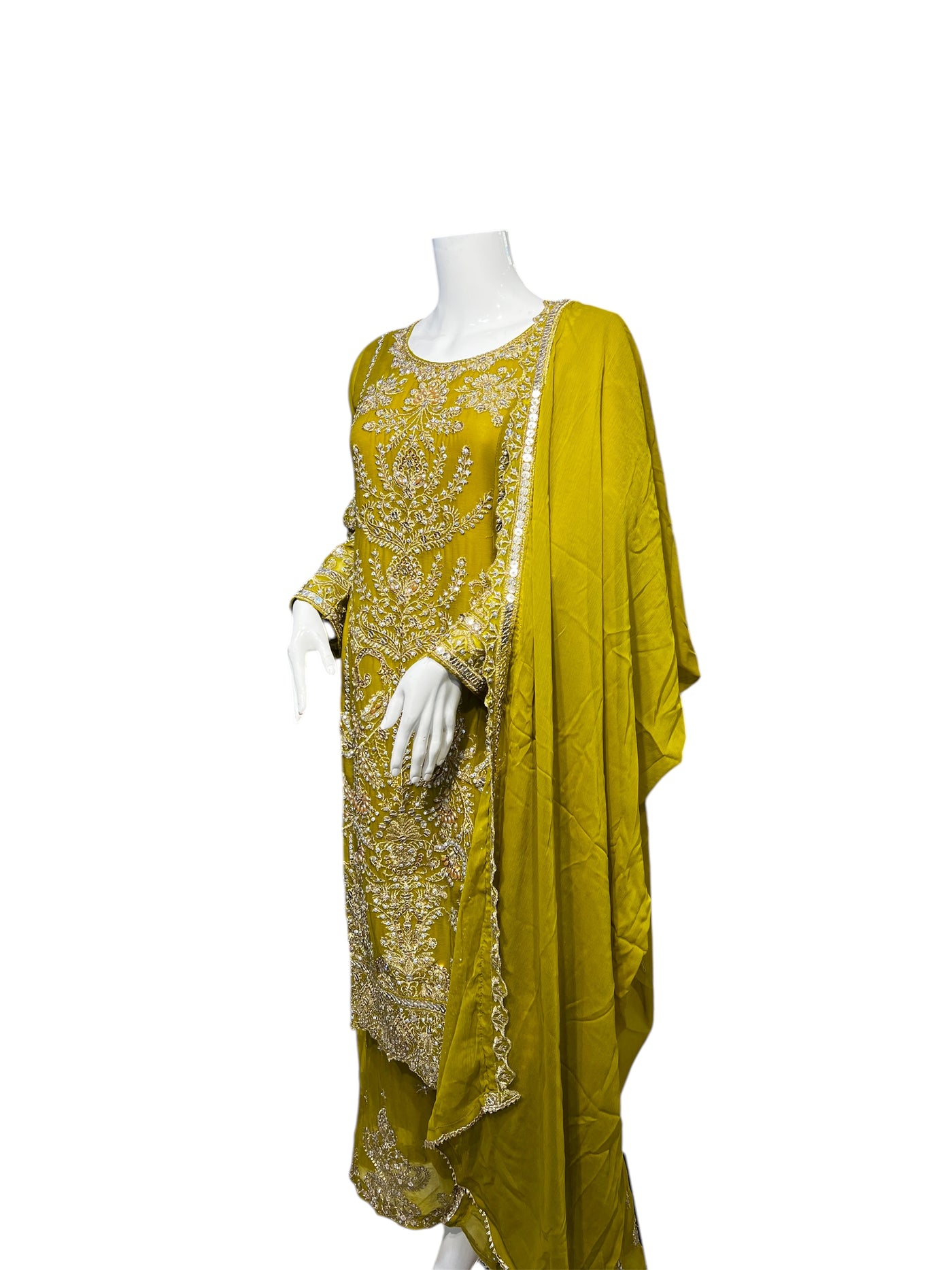 ZB-2B Women's Chiffon Plazo Suit Set - Perfect for Partywear - Dress, Traditional