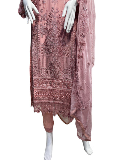 ZB-2A Women's Chiffon Trouser Suit Set - Perfect for Partywear - Dress, Traditional