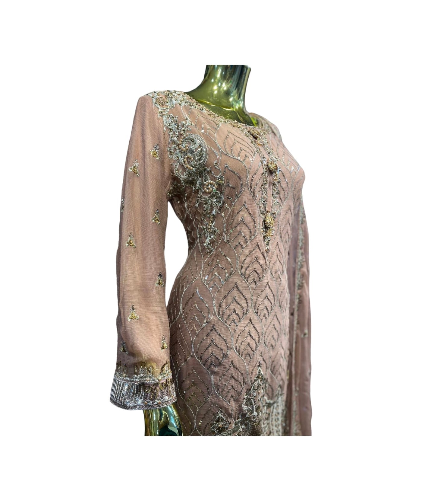 S-01 Party wear Sharara - Chiffon Material - Womenswear