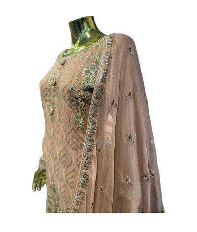 S-01 Party wear Sharara - Chiffon Material - Womenswear