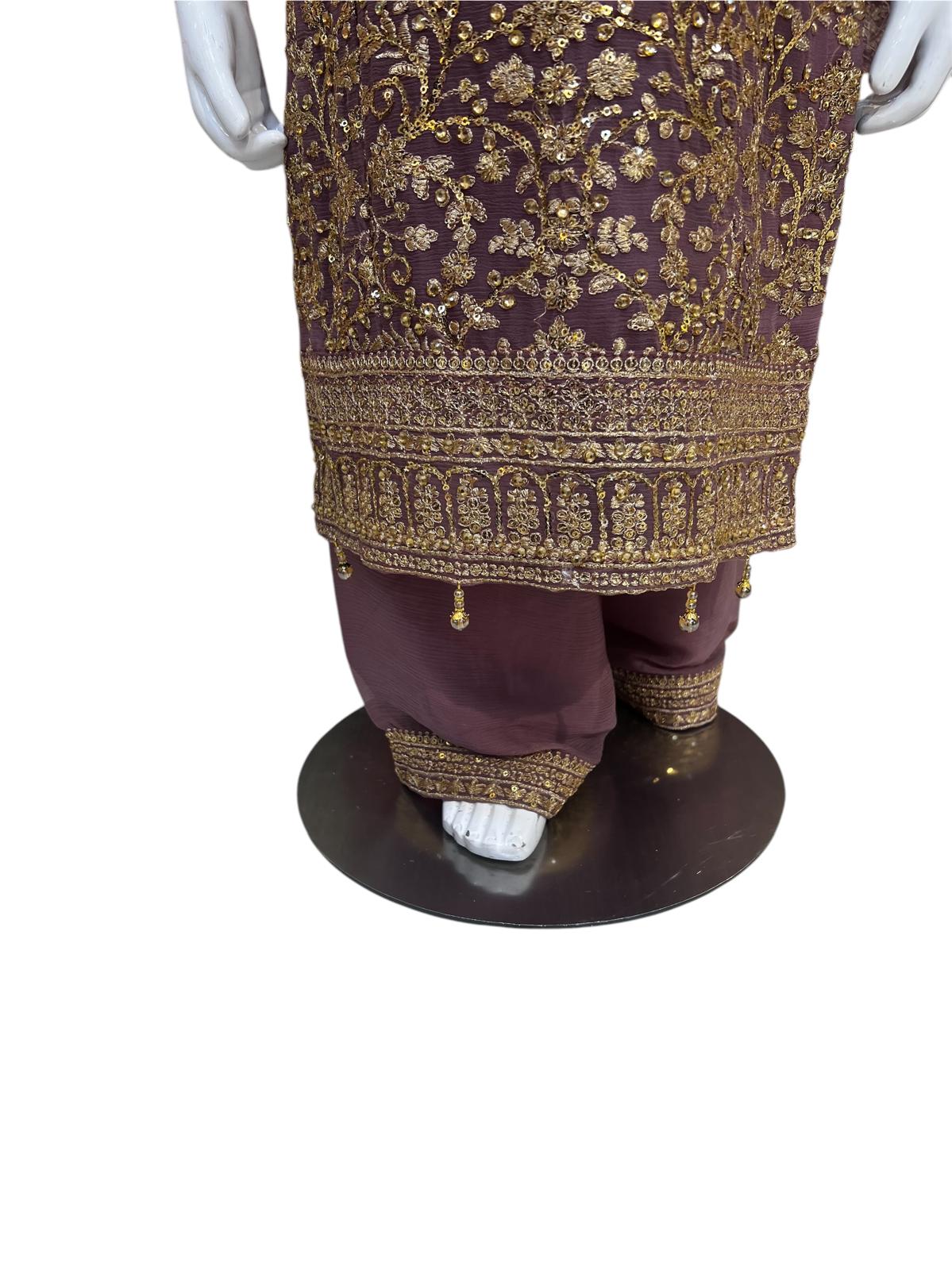 3 Piece Plazo Suit - Kidswear Partywear