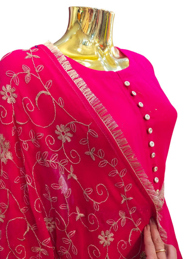 3 Piece Chiffon material Long dress suit - Womenswear