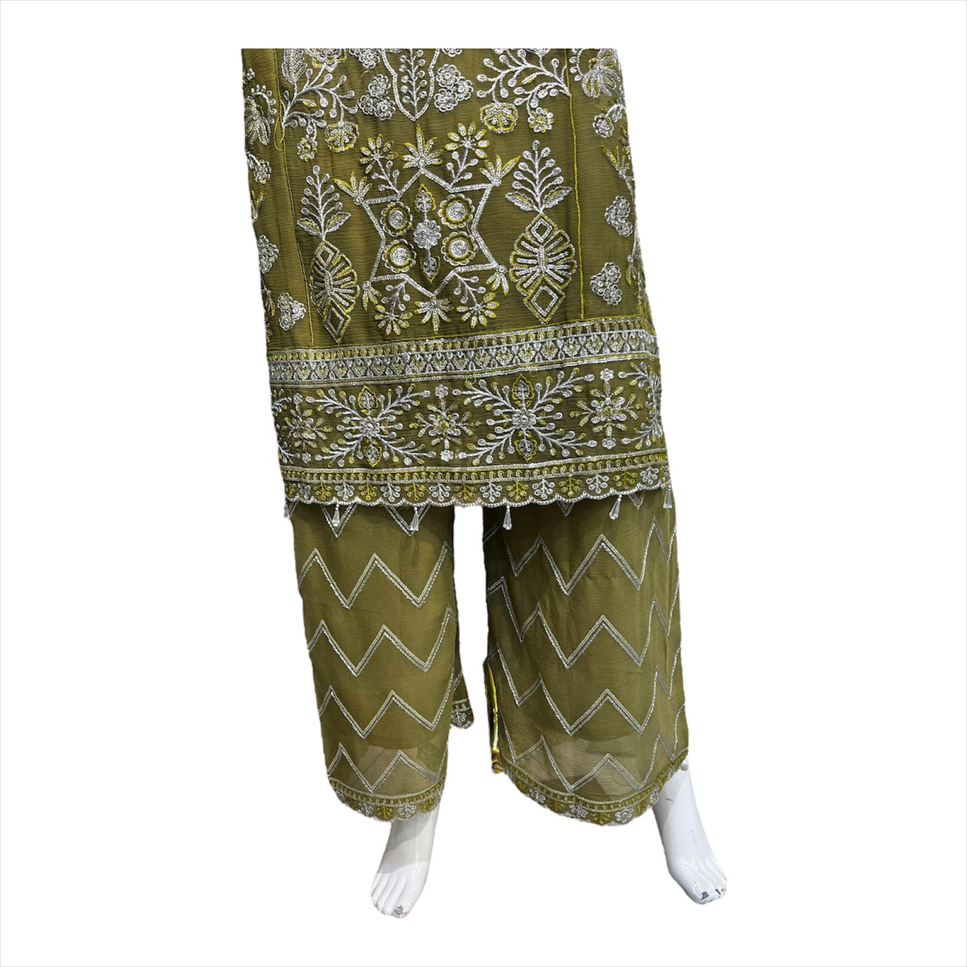 MD-2B Women's Chiffon Plazo Suit Set - Perfect for Partywear - Dress, Traditional (Copy) (Copy)
