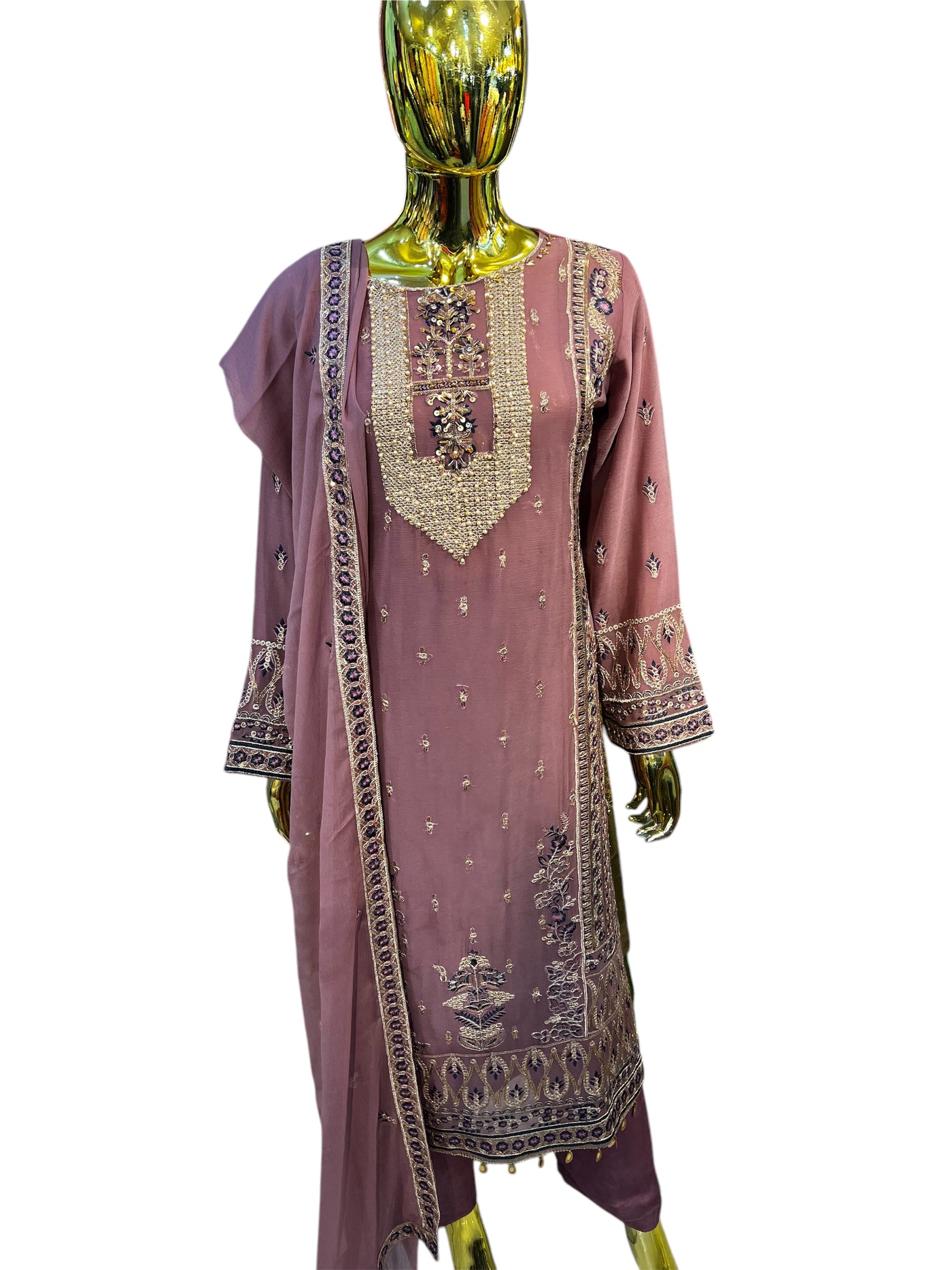 3 piece Chiffon suit - Womenswear Partywear