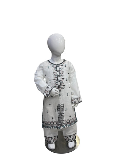 SF-1D Kidswear 3 piece suit cotton material with trousers
