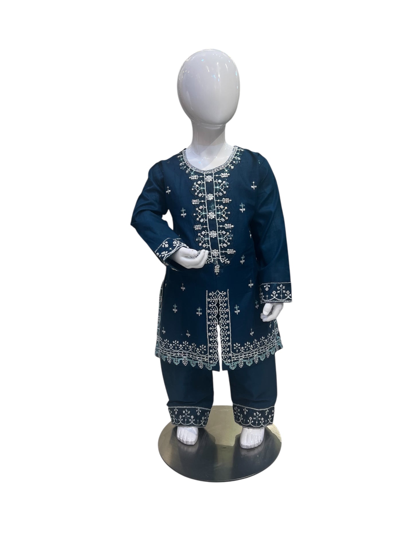 SF-1D Kidswear 3 piece suit cotton material with trousers