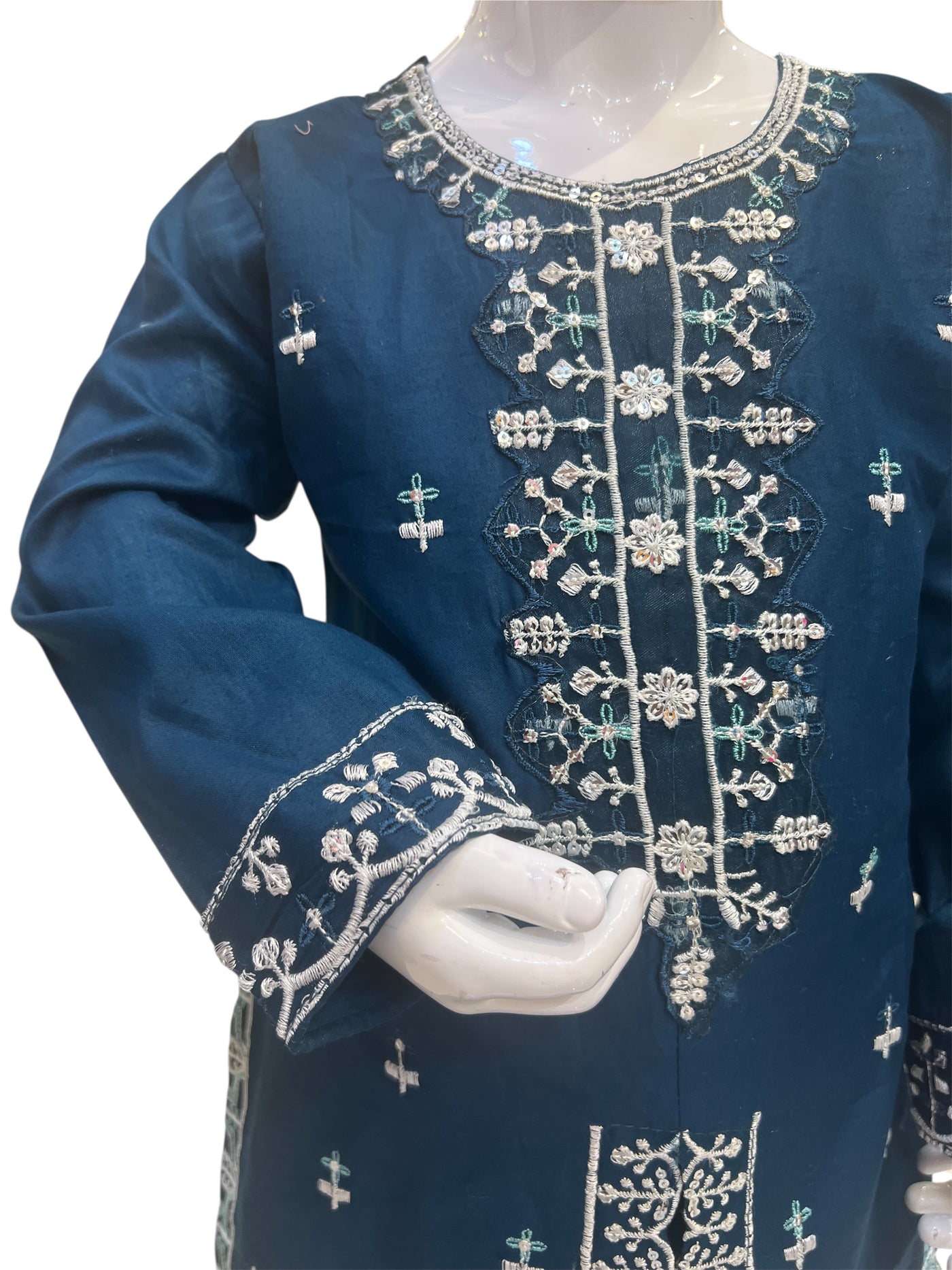 SF-1D Kidswear 3 piece suit cotton material with trousers