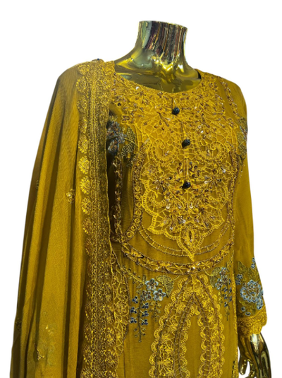 MD-2A Women's Chiffon Plazo Suit Set - Perfect for Partywear - Dress, Traditional (Copy)