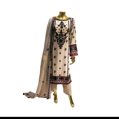 AW-6B Women's Chiffon Trouser Suit Set - Perfect for Partywear - Dress, Traditional