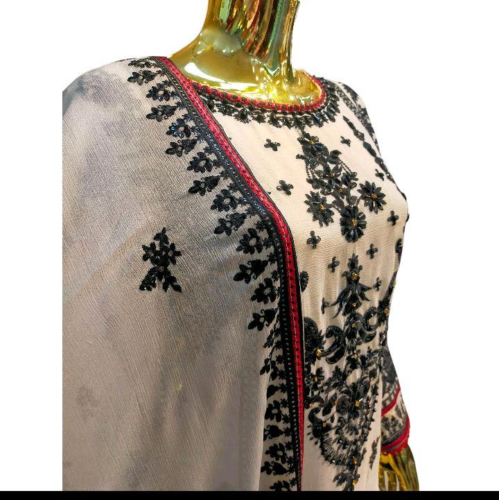 AW-6B Women's Chiffon Trouser Suit Set - Perfect for Partywear - Dress, Traditional
