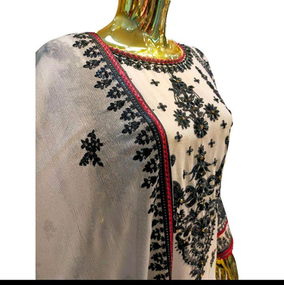 AW-6B Women's Chiffon Trouser Suit Set - Perfect for Partywear - Dress, Traditional
